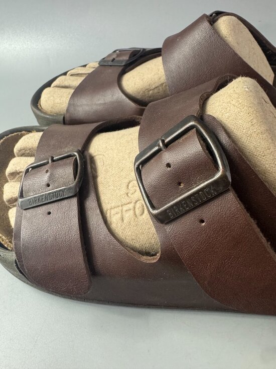 Birkenstock Special Edition Brown Leather Arizona Sandals, Size 41 main image 4